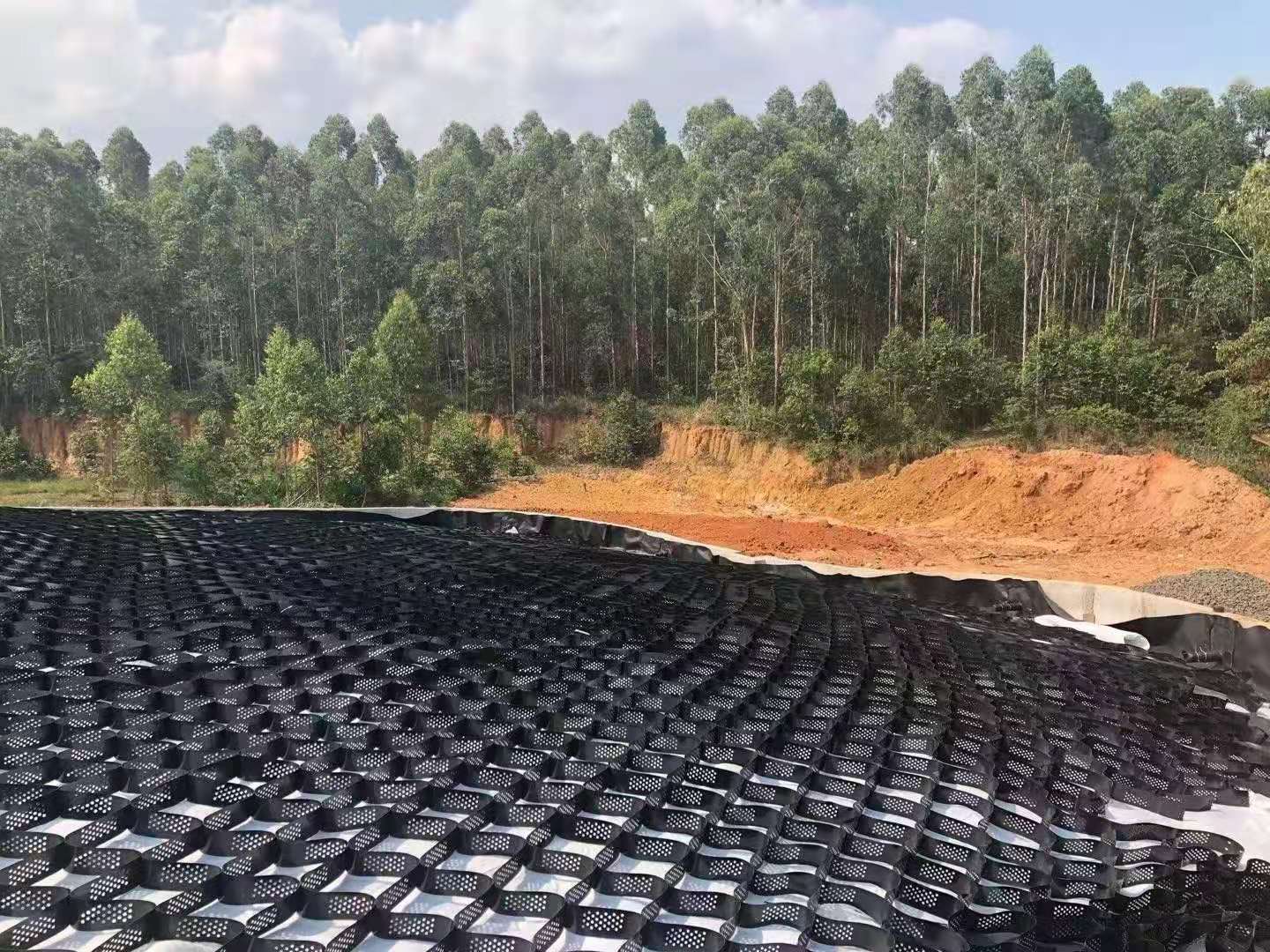 Black Chemical Stability Slope Protection Geocell